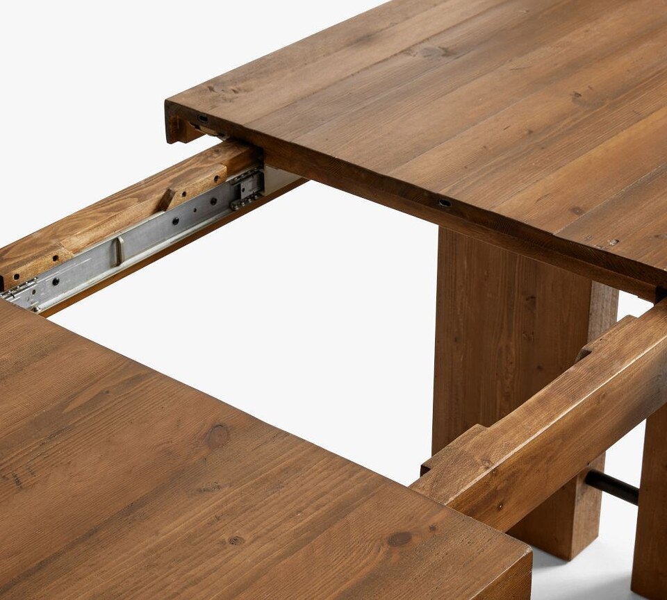 North Reclaimed Wood Extending Dining Table Pottery Barn Australia